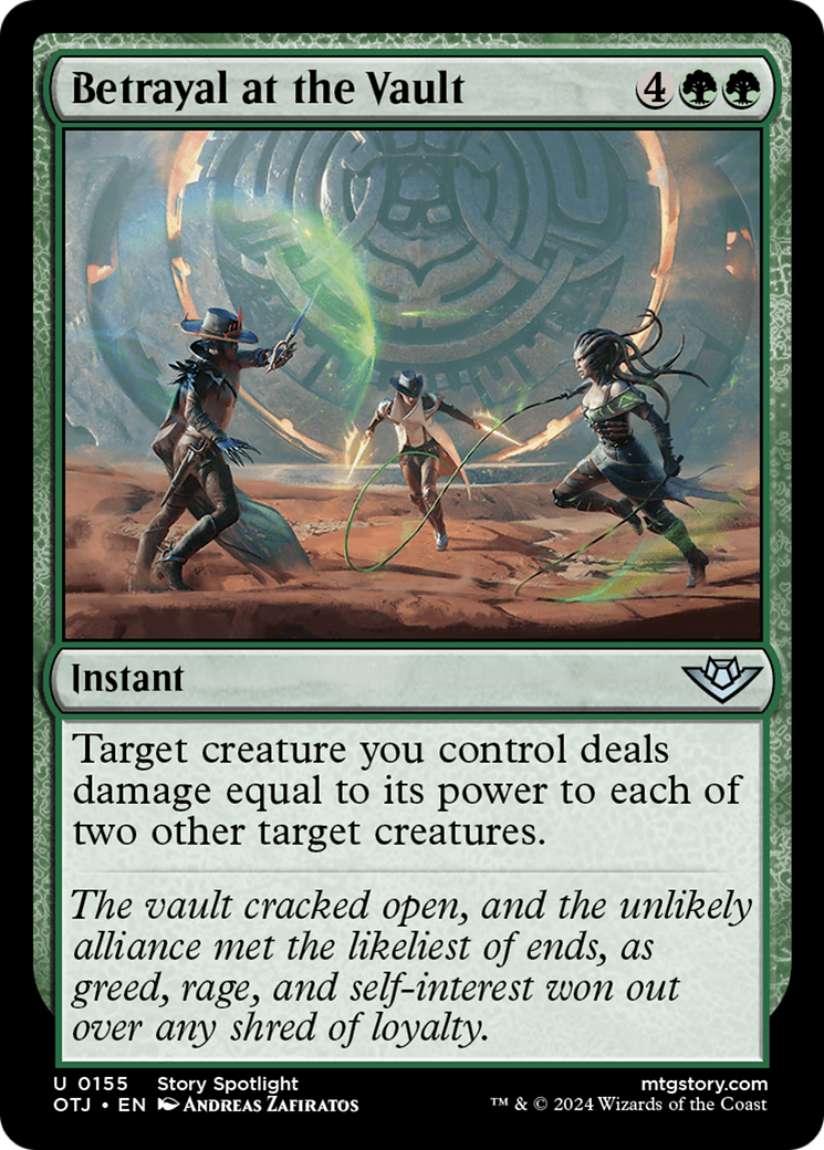 Betrayal at the Vault (OTJ-155) - Outlaws of Thunder Junction Foil - Premium MTG Single from Wizards of the Coast - Just $0.25! Shop now at Game Crave Tournament Store