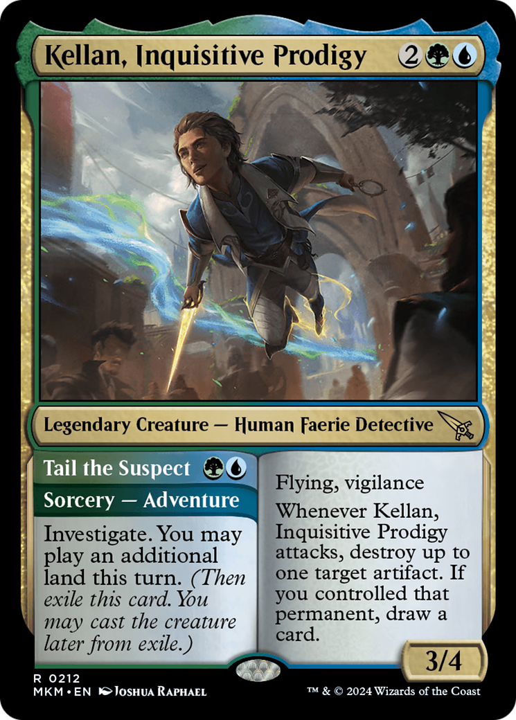 Kellan, Inquisitive Prodigy // Tail the Suspect (MKM-212) - Murders at Karlov Manor - Premium MTG Single from Wizards of the Coast - Just $0.25! Shop now at Game Crave Tournament Store