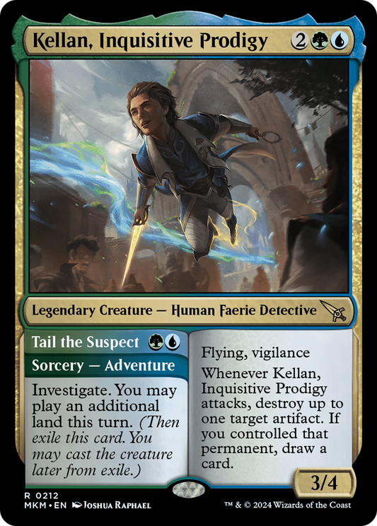 Kellan, Inquisitive Prodigy // Tail the Suspect (MKM-212) - Murders at Karlov Manor - Premium MTG Single from Wizards of the Coast - Just $0.25! Shop now at Game Crave Tournament Store