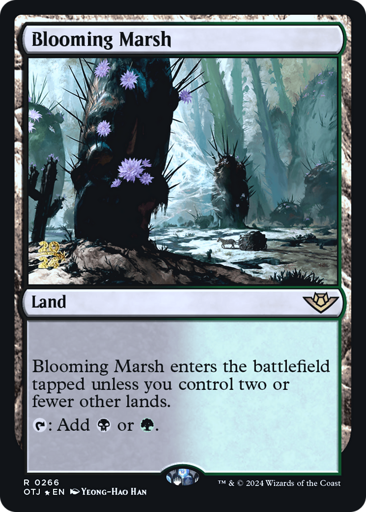 Blooming Marsh (POTJ-266S) - Outlaws of Thunder Junction Promos Foil - Premium MTG Single from Wizards of the Coast - Just $3.63! Shop now at Game Crave Tournament Store