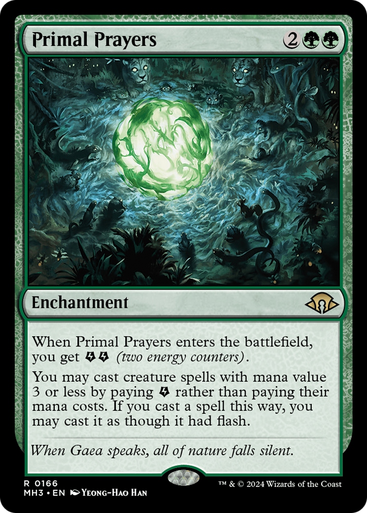 Primal Prayers (MH3-166) - Modern Horizons 3 - Premium MTG Single from Wizards of the Coast - Just $0.25! Shop now at Game Crave Tournament Store