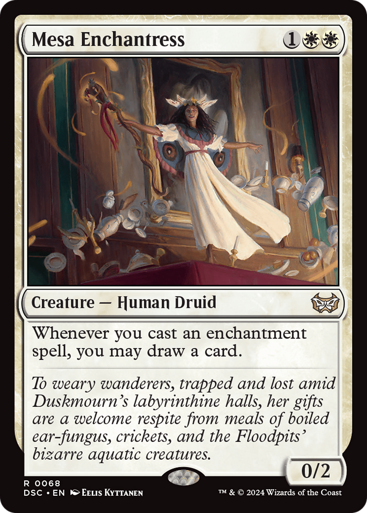 Mesa Enchantress (DSC-068) - Duskmourn: House of Horror Commander - Premium MTG Single from Wizards of the Coast - Just $0.34! Shop now at Game Crave Tournament Store