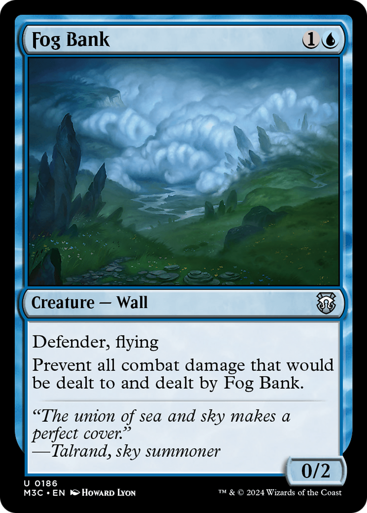 Fog Bank (M3C-186) - Modern Horizons 3 Commander - Premium MTG Single from Wizards of the Coast - Just $0.25! Shop now at Game Crave Tournament Store