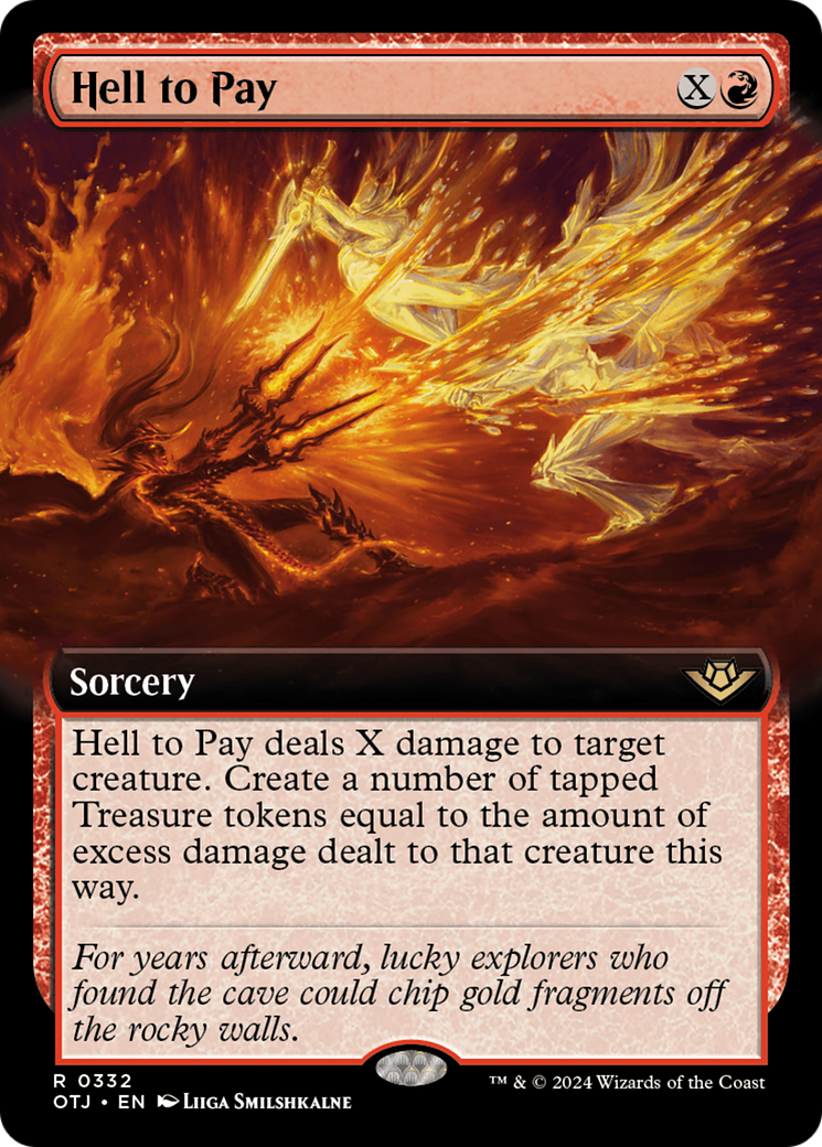 Hell to Pay (OTJ-332) - Outlaws of Thunder Junction: (Extended Art) Foil - Premium MTG Single from Wizards of the Coast - Just $1.74! Shop now at Game Crave Tournament Store