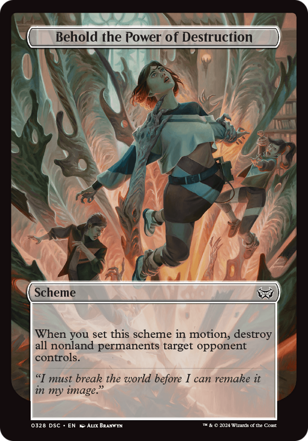 Behold the Power of Destruction (DSC-328) - Duskmourn: House of Horror Commander - Premium MTG Single from Wizards of the Coast - Just $0.25! Shop now at Game Crave Tournament Store