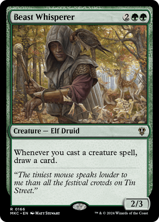 Beast Whisperer (MKC-166) - Murders at Karlov Manor Commander - Premium MTG Single from Wizards of the Coast - Just $2.86! Shop now at Game Crave Tournament Store