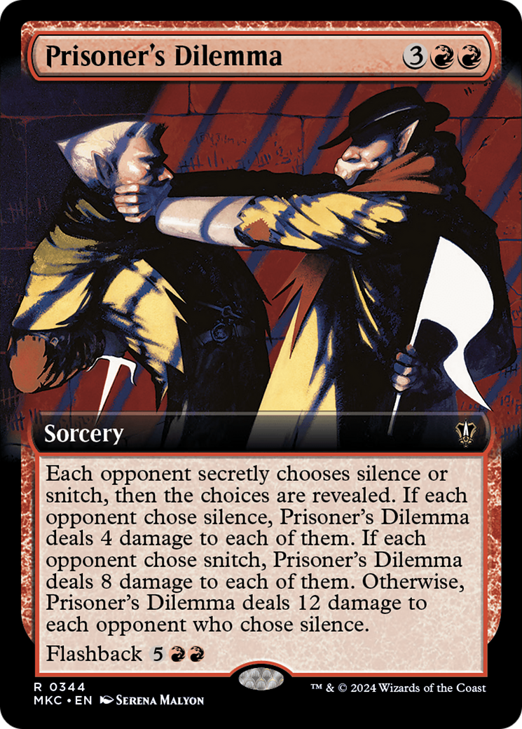 Prisoner's Dilemma (MKC-344) - Murders at Karlov Manor Commander: (Extended Art) - Premium MTG Single from Wizards of the Coast - Just $1.56! Shop now at Game Crave Tournament Store
