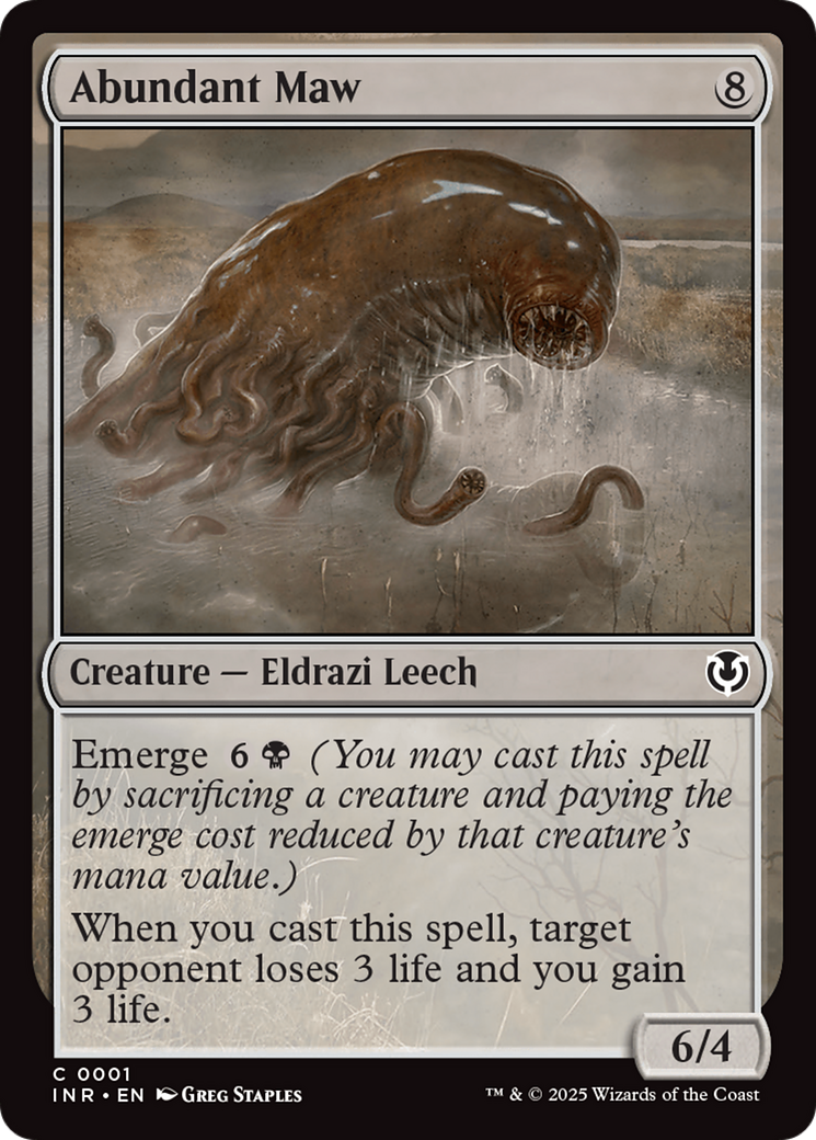 Abundant Maw (-001) - Innistrad Remastered Foil - Premium MTG Single from Wizards of the Coast - Just $0.25! Shop now at Game Crave Tournament Store