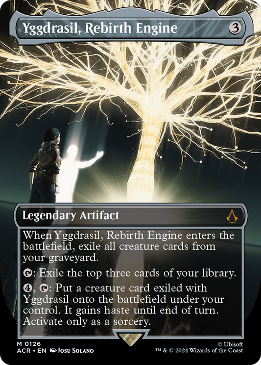 Yggdrasil, Rebirth Engine (ACR-126) - Assassin's Creed (Borderless) - Premium MTG Single from Wizards of the Coast - Just $8.14! Shop now at Game Crave Tournament Store