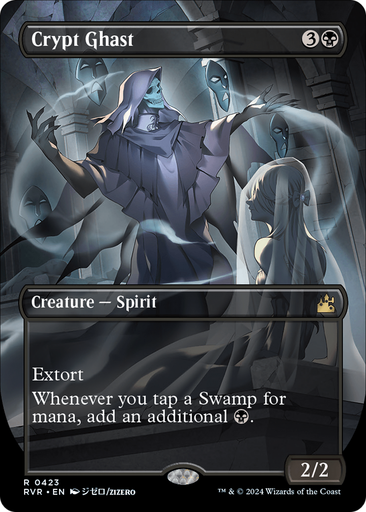 Crypt Ghast (RVR-423) - Ravnica Remastered (Borderless) Foil - Premium MTG Single from Wizards of the Coast - Just $12.42! Shop now at Game Crave Tournament Store