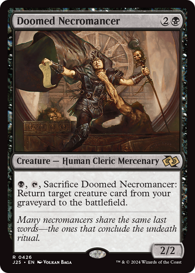 Doomed Necromancer (J25-426) - Foundations Jumpstart - Premium MTG Single from Wizards of the Coast - Just $0.25! Shop now at Game Crave Tournament Store