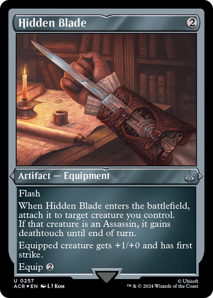 Hidden Blade (ACR-257) - Assassin's Creed Etched Foil - Premium MTG Single from Wizards of the Coast - Just $0.79! Shop now at Game Crave Tournament Store