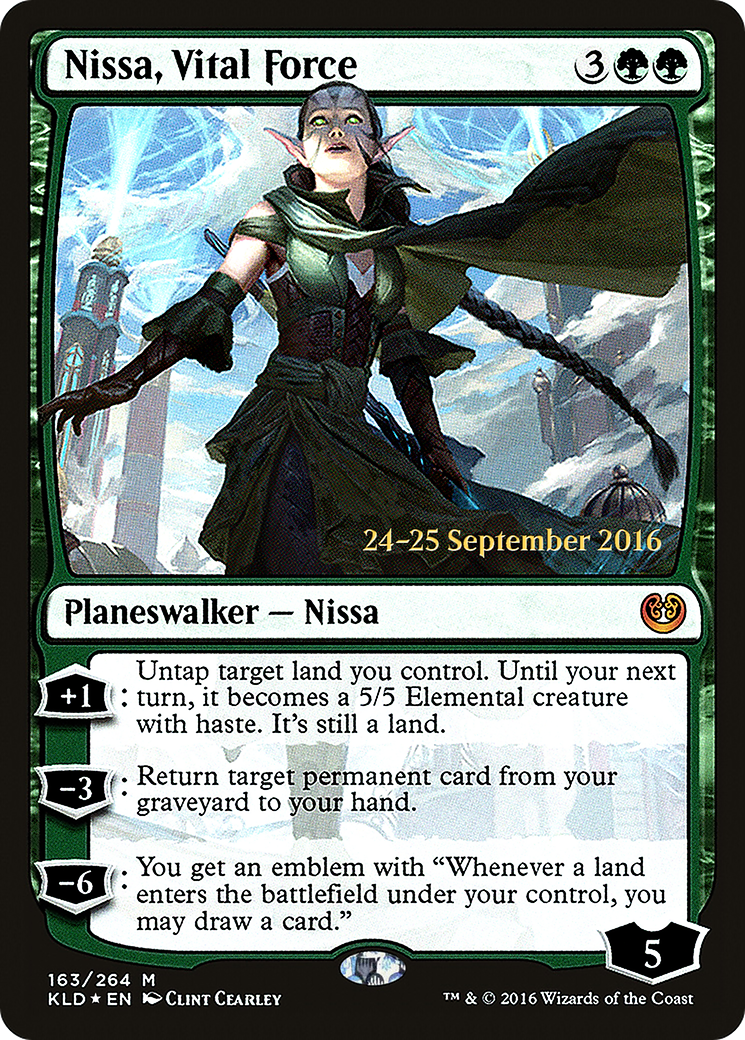 Nissa, Vital Force (PKLD-163S) - Kaladesh Promos Foil