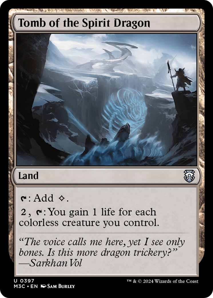 Tomb of the Spirit Dragon (M3C-397) - Modern Horizons 3 Commander Foil - Premium MTG Single from Wizards of the Coast - Just $0.25! Shop now at Game Crave Tournament Store