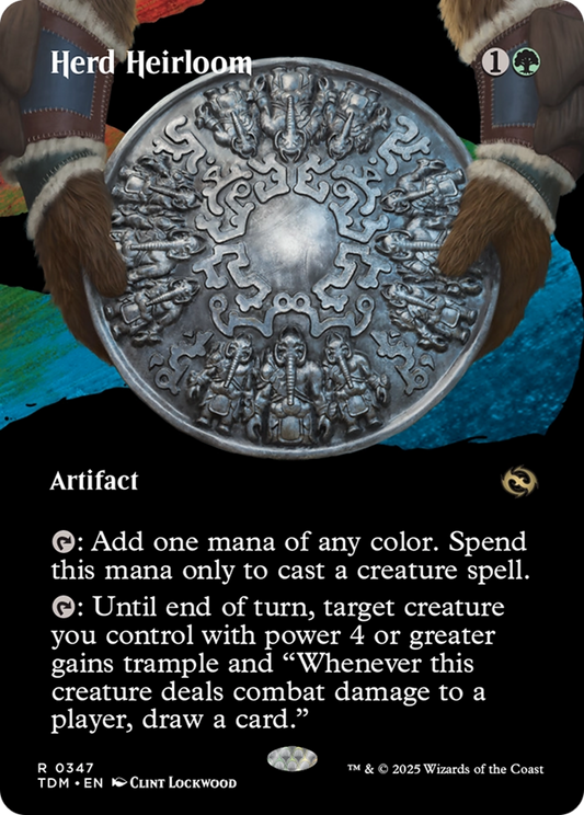 Herd Heirloom (TDM-347) - Tarkir: Dragonstorm: (Showcase) (Borderless) - Premium MTG Single from Wizards of the Coast - Just $0.68! Shop now at Game Crave Tournament Store