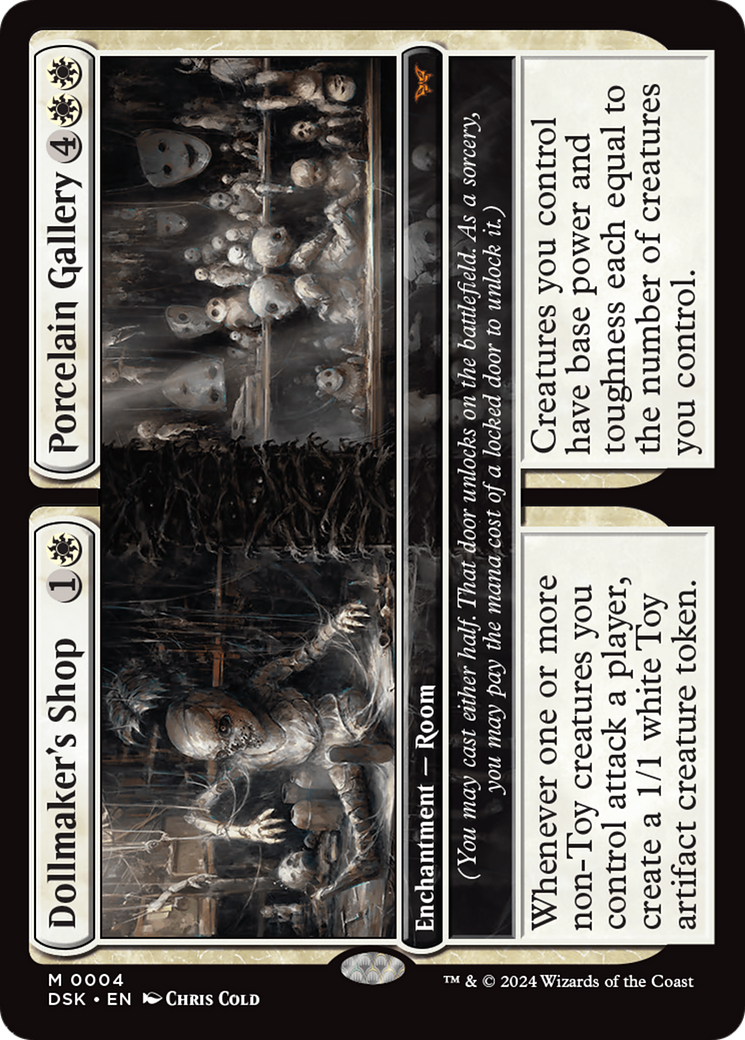 Dollmaker's Shop // Porcelain Gallery (DSK-004) - Duskmourn: House of Horror - Premium MTG Single from Wizards of the Coast - Just $3.31! Shop now at Game Crave Tournament Store