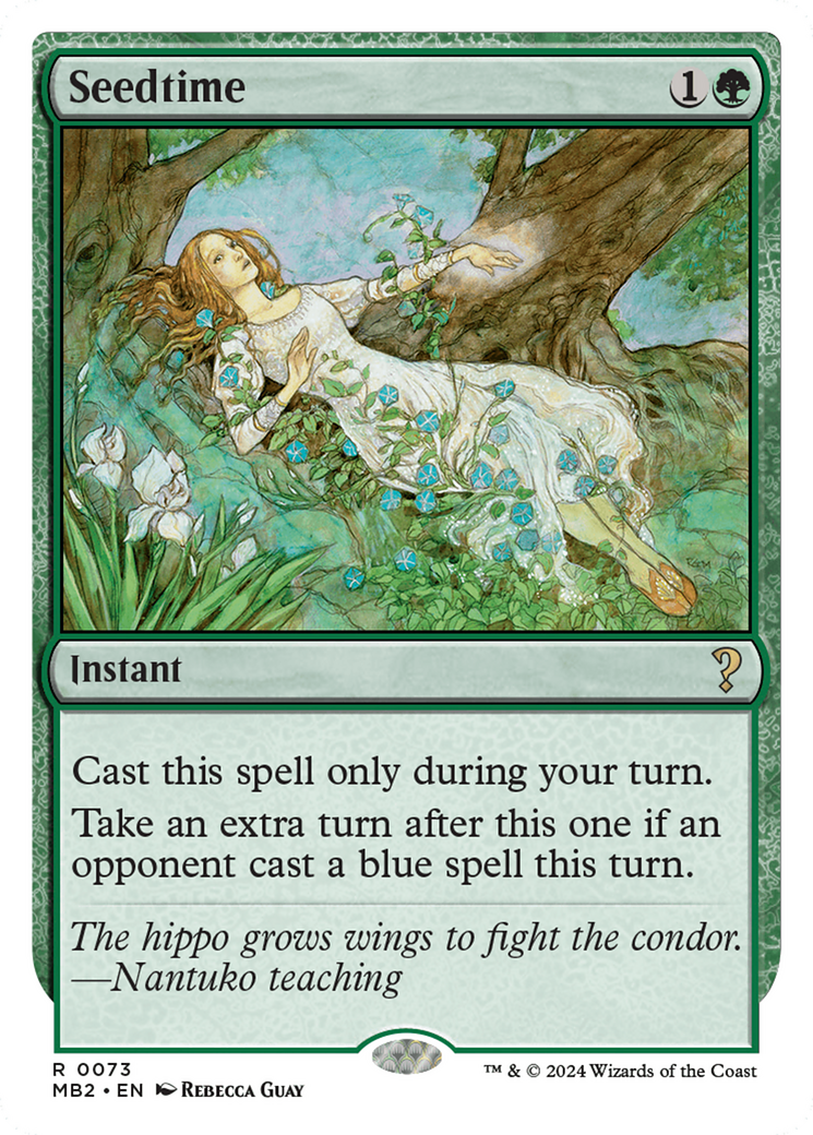 Seedtime (MB2-073) - Mystery Booster 2 - Premium MTG Single from Wizards of the Coast - Just $3.08! Shop now at Game Crave Tournament Store