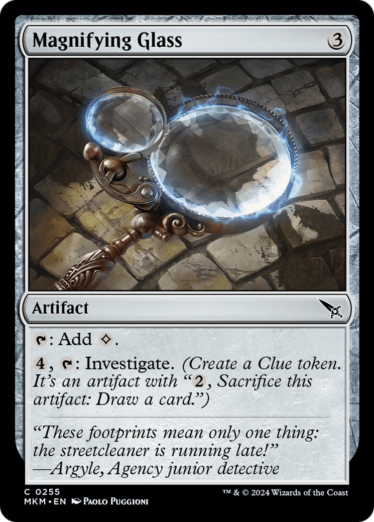 Magnifying Glass (MKM-255) - Murders at Karlov Manor Foil - Premium MTG Single from Wizards of the Coast - Just $0.25! Shop now at Game Crave Tournament Store