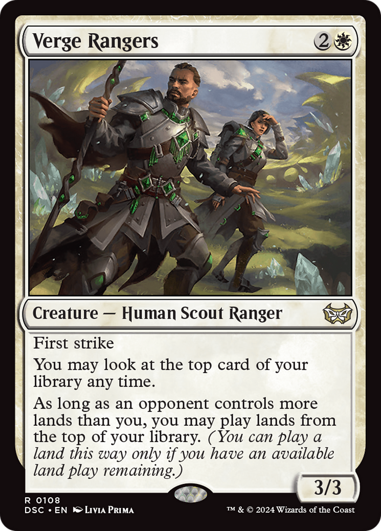 Verge Rangers (DSC-108) - Duskmourn: House of Horror Commander - Premium MTG Single from Wizards of the Coast - Just $0.25! Shop now at Game Crave Tournament Store