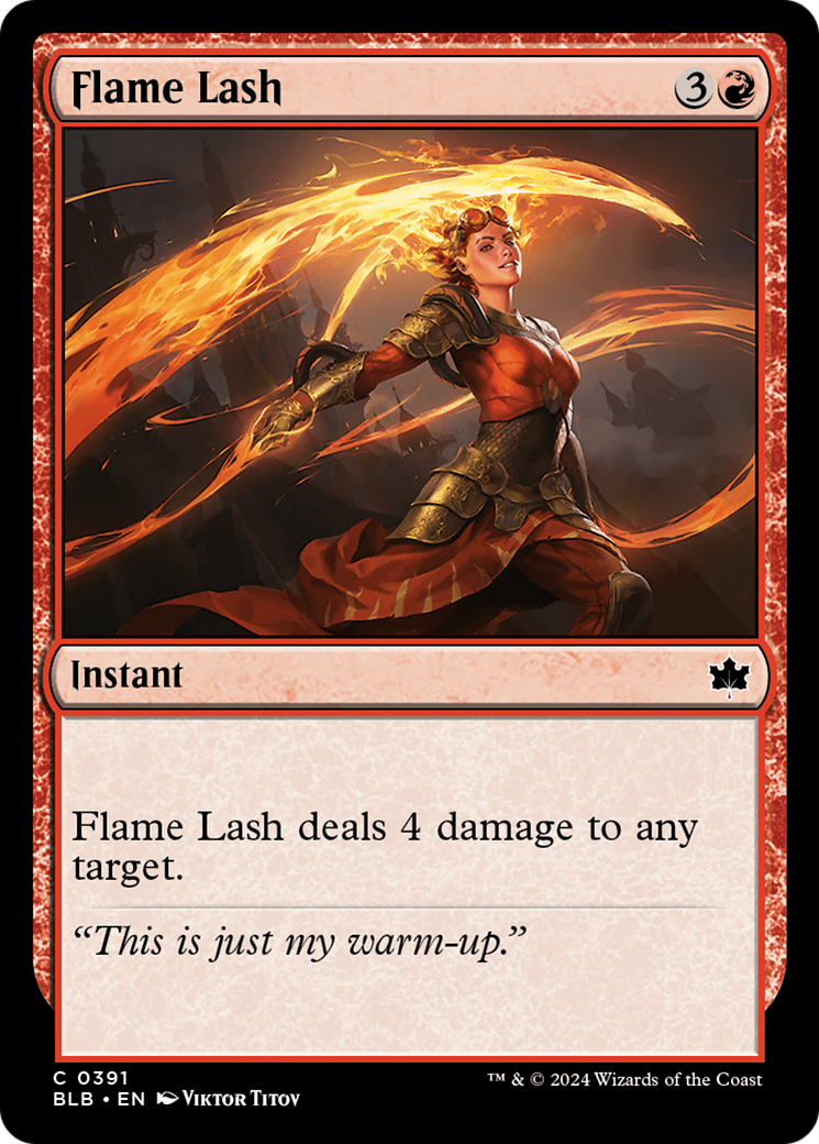 Flame Lash (BLB-391) - Bloomburrow - Premium MTG Single from Wizards of the Coast - Just $0.25! Shop now at Game Crave Tournament Store