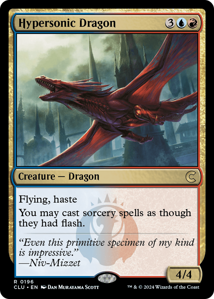 Hypersonic Dragon (CLU-196) - Ravnica: Clue Edition - Premium MTG Single from Wizards of the Coast - Just $0.26! Shop now at Game Crave Tournament Store