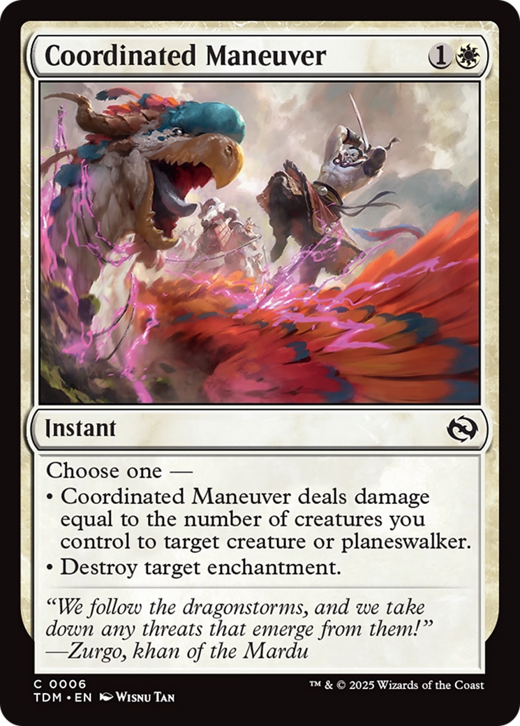 Coordinated Maneuver (TDM-006) - Tarkir: Dragonstorm - Premium MTG Single from Wizards of the Coast - Just $0.08! Shop now at Game Crave Tournament Store