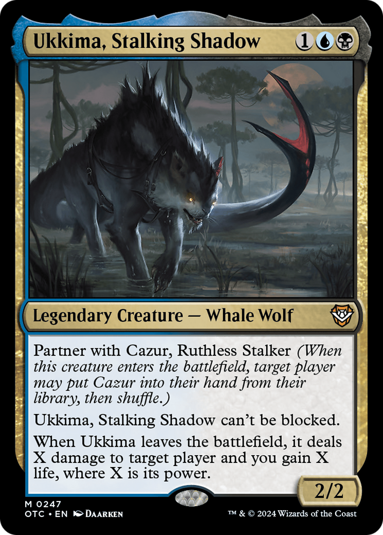 Ukkima, Stalking Shadow (OTC-247) - Outlaws of Thunder Junction Commander - Premium MTG Single from Wizards of the Coast - Just $0.25! Shop now at Game Crave Tournament Store