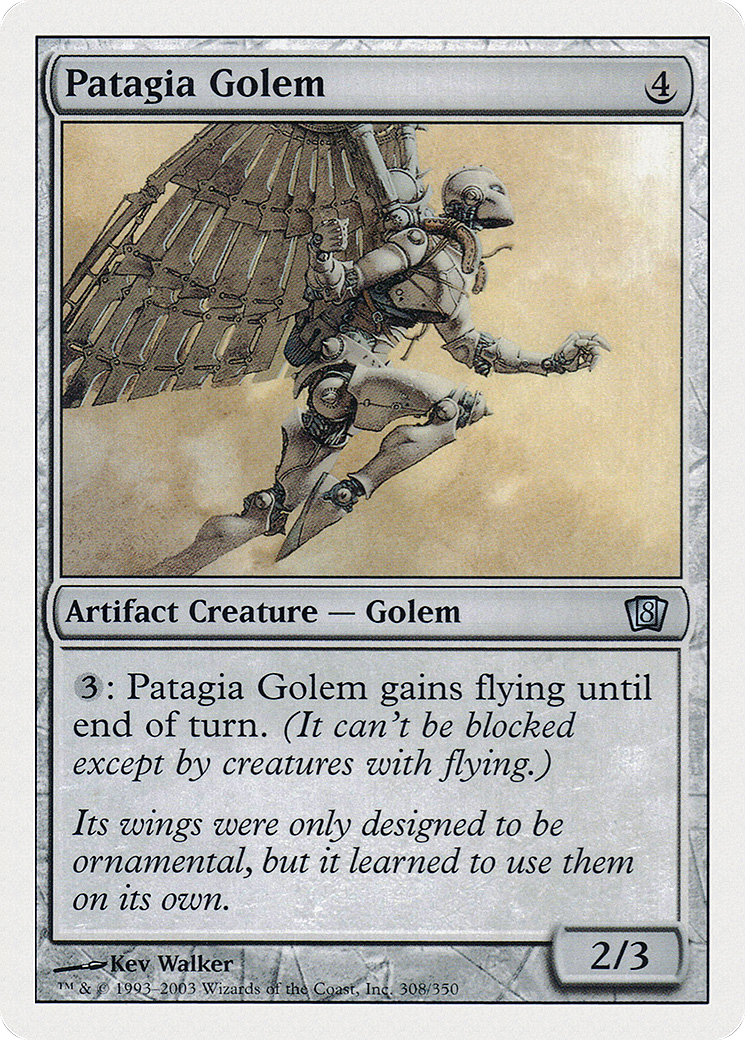 Patagia Golem (8ED-308) - 8th Edition Foil