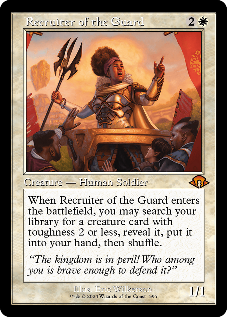 Recruiter of the Guard (MH3-395) - Modern Horizons 3 Foil - Premium MTG Single from Wizards of the Coast - Just $13.19! Shop now at Game Crave Tournament Store