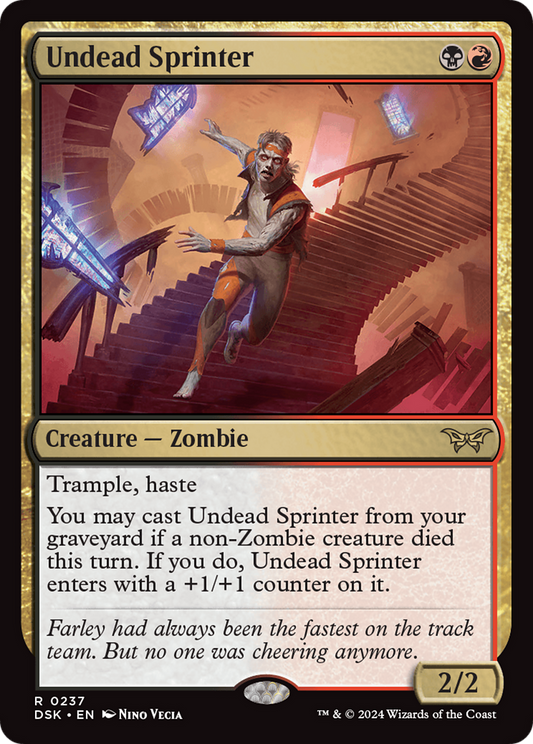Undead Sprinter (DSK-237) - Duskmourn: House of Horror - Premium MTG Single from Wizards of the Coast - Just $0.25! Shop now at Game Crave Tournament Store