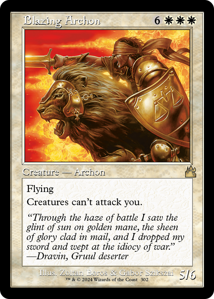 Blazing Archon (RVR-302) - Ravnica Remastered Foil - Premium MTG Single from Wizards of the Coast - Just $0.25! Shop now at Game Crave Tournament Store