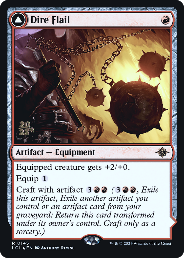 Dire Flail // Dire Blunderbuss (PLCI-145S) - The Lost Caverns of Ixalan Promos Foil - Premium MTG Single from Wizards of the Coast - Just $8! Shop now at Game Crave Tournament Store