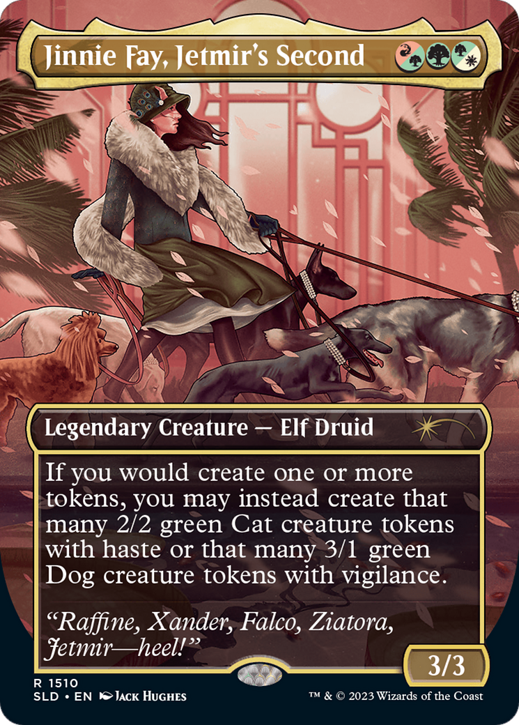 Jinnie Fay, Jetmir's Second // Jinnie Fay, Jetmir's Second (SLD-1510) - Secret Lair Drop (Borderless) Foil - Premium MTG Single from Wizards of the Coast - Just $8.54! Shop now at Game Crave Tournament Store