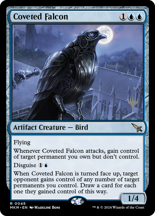 Coveted Falcon (PMKM-48P) - Murders at Karlov Manor Promos - Premium MTG Single from Wizards of the Coast - Just $0.25! Shop now at Game Crave Tournament Store