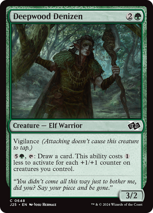 Deepwood Denizen (J25-648) - Foundations Jumpstart - Premium MTG Single from Wizards of the Coast - Just $0.25! Shop now at Game Crave Tournament Store