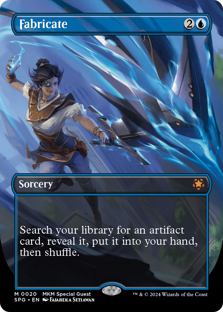Fabricate (SPG-020) - Special Guests (Borderless) - Premium MTG Single from Wizards of the Coast - Just $9.75! Shop now at Game Crave Tournament Store