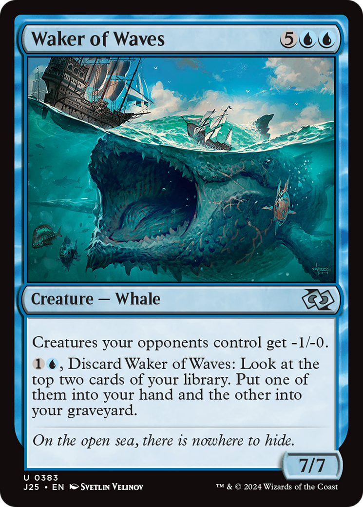 Waker of Waves (J25-383) - Foundations Jumpstart - Premium MTG Single from Wizards of the Coast - Just $0.25! Shop now at Game Crave Tournament Store