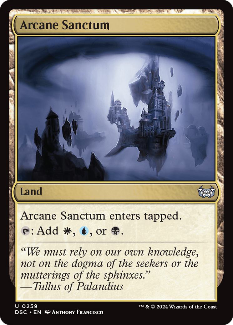 Arcane Sanctum (DSC-259) - Duskmourn: House of Horror Commander - Premium MTG Single from Wizards of the Coast - Just $0.27! Shop now at Game Crave Tournament Store