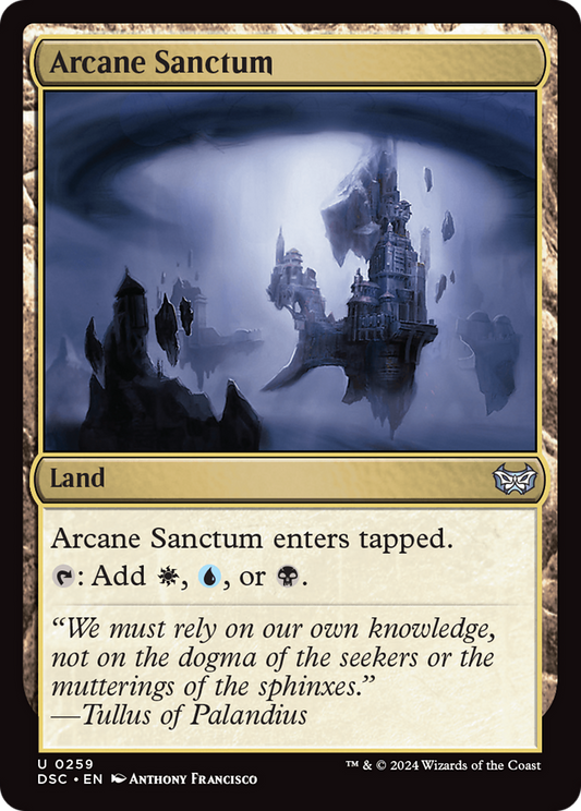 Arcane Sanctum (DSC-259) - Duskmourn: House of Horror Commander - Premium MTG Single from Wizards of the Coast - Just $0.27! Shop now at Game Crave Tournament Store