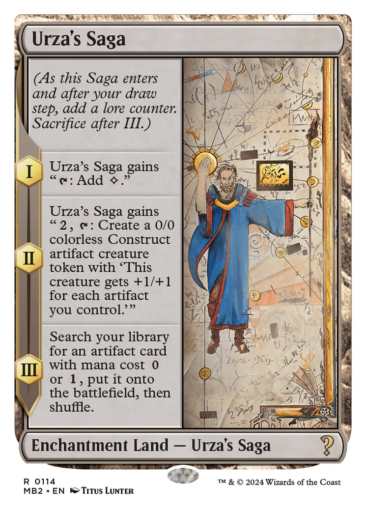 Urza's Saga (MB2-114) - Mystery Booster 2 - Premium MTG Single from Wizards of the Coast - Just $36.66! Shop now at Game Crave Tournament Store