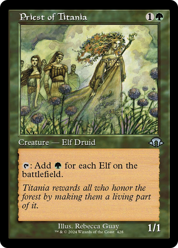 Priest of Titania (MH3-428) - Modern Horizons 3 - Premium MTG Single from Wizards of the Coast - Just $0.52! Shop now at Game Crave Tournament Store