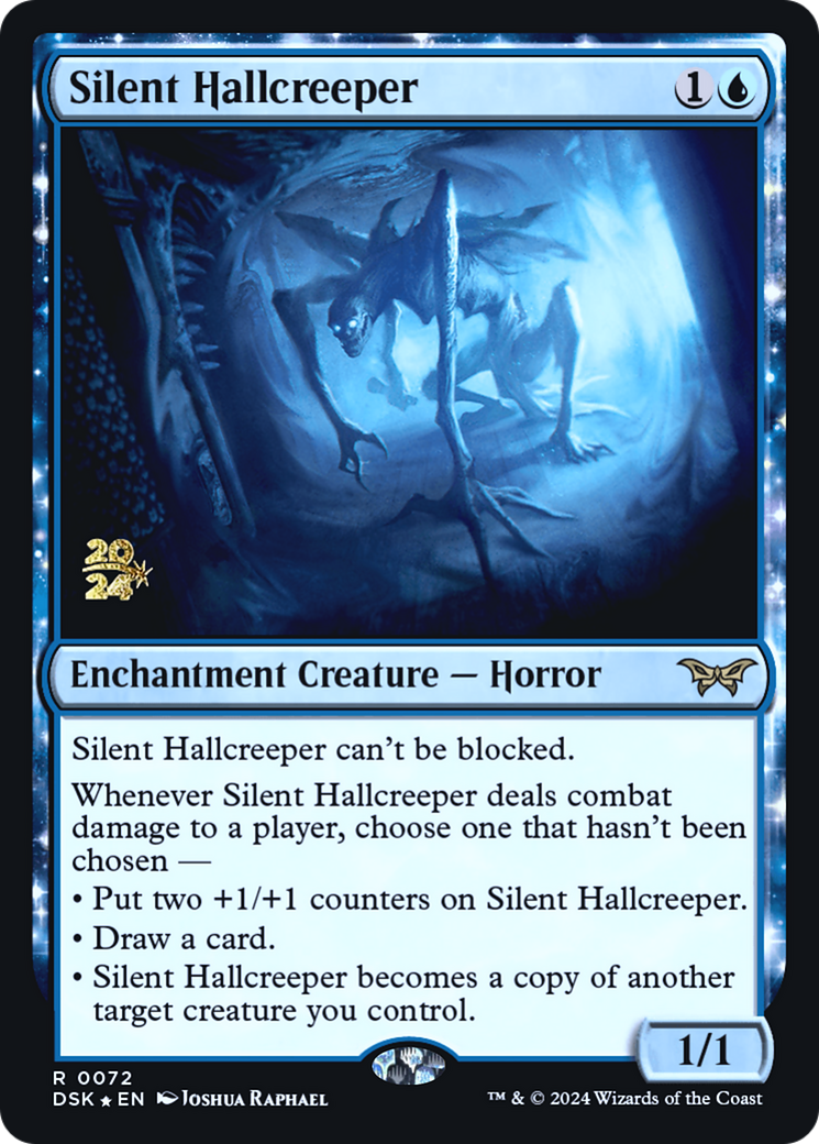 Silent Hallcreeper (PDSK-72S) - Duskmourn: House of Horror Promos Foil - Premium MTG Single from Wizards of the Coast - Just $1.66! Shop now at Game Crave Tournament Store