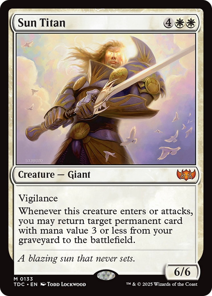 Sun Titan (TDC-133) - Tarkir: Dragonstorm Commander - Premium MTG Single from Wizards of the Coast - Just $0.08! Shop now at Game Crave Tournament Store