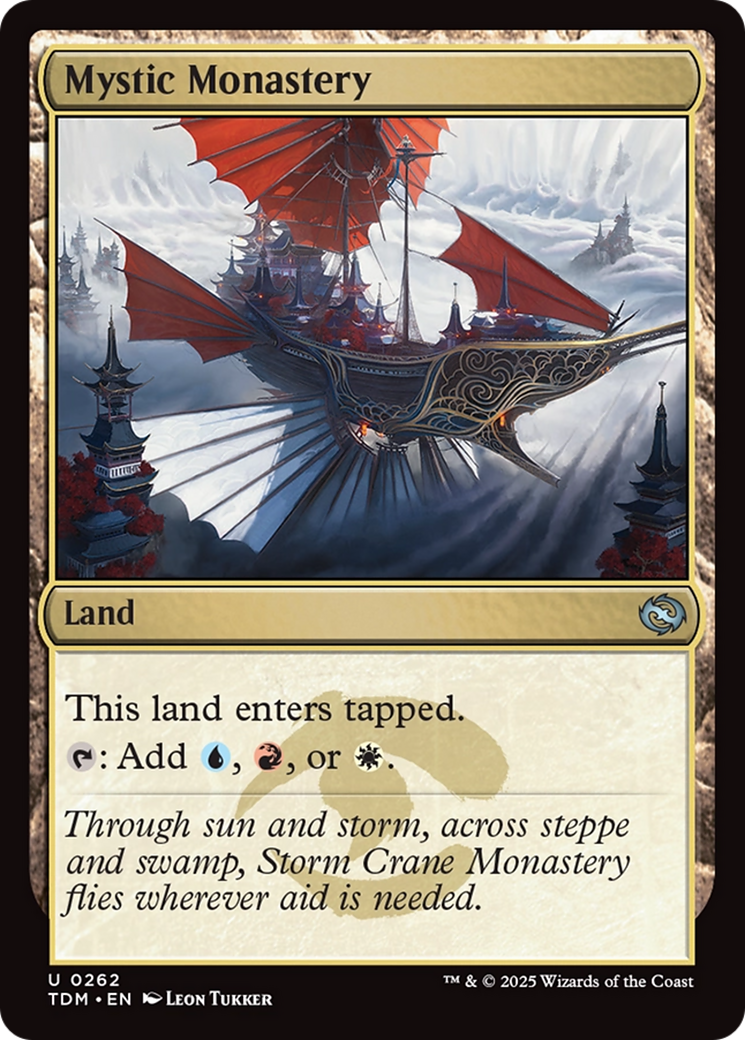 Mystic Monastery (TDM-262) - Tarkir: Dragonstorm Foil - Premium MTG Single from Wizards of the Coast - Just $0.09! Shop now at Game Crave Tournament Store