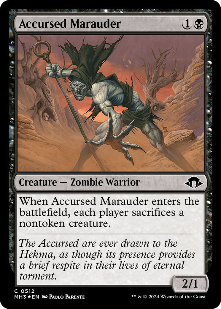 Accursed Marauder (MH3-512) - Modern Horizons 3 Foil - Premium MTG Single from Wizards of the Coast - Just $2.18! Shop now at Game Crave Tournament Store