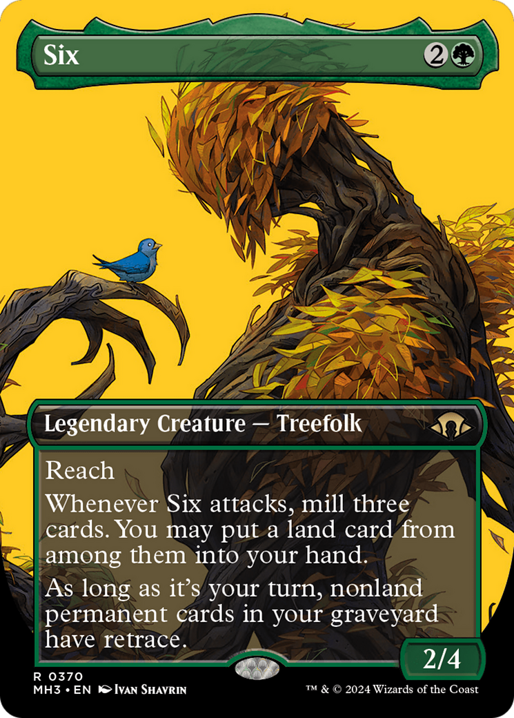 Six (MH3-370) - Modern Horizons 3 (Borderless) Foil - Premium MTG Single from Wizards of the Coast - Just $25.52! Shop now at Game Crave Tournament Store