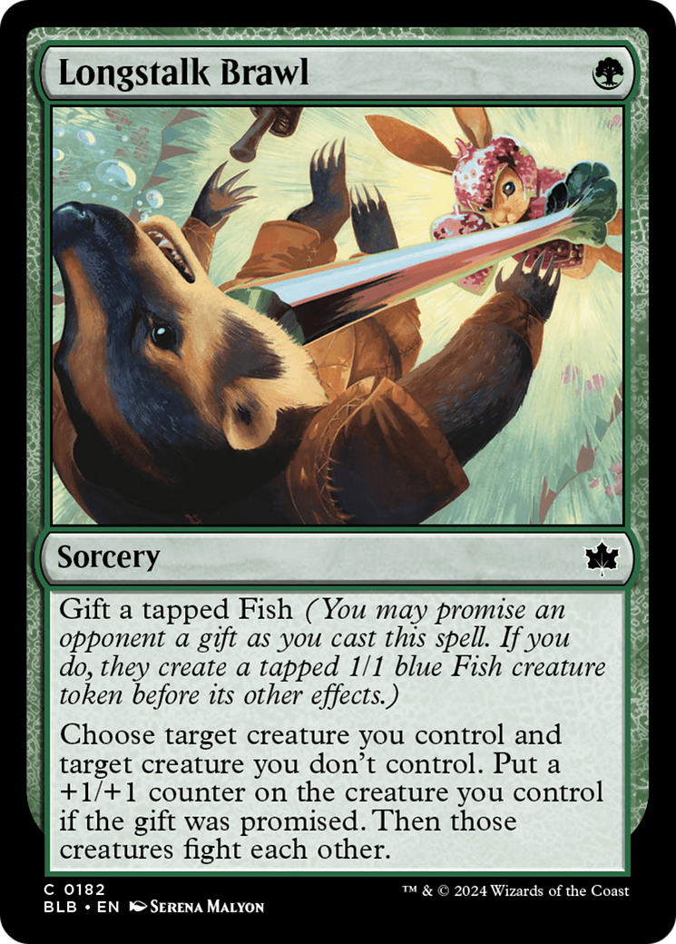 Longstalk Brawl (BLB-182) - Bloomburrow - Premium MTG Single from Wizards of the Coast - Just $0.25! Shop now at Game Crave Tournament Store