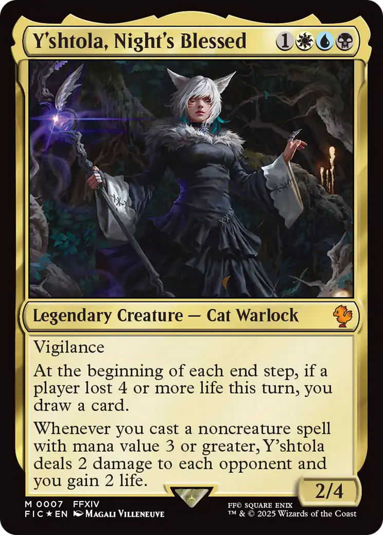 Y'shtola, Night's Blessed (FIC-007) - Commander: FINAL FANTASY Foil - Premium MTG Single from Wizards of the Coast - Just $1.17! Shop now at Game Crave Tournament Store