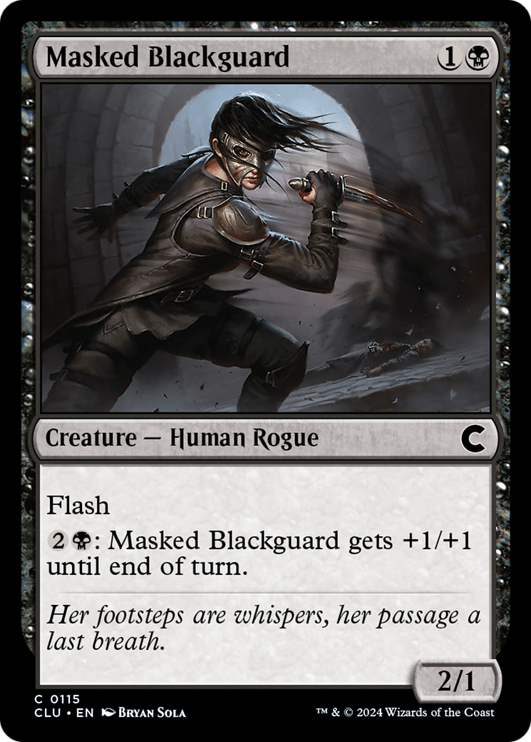 Masked Blackguard (CLU-115) - Ravnica: Clue Edition - Premium MTG Single from Wizards of the Coast - Just $0.25! Shop now at Game Crave Tournament Store