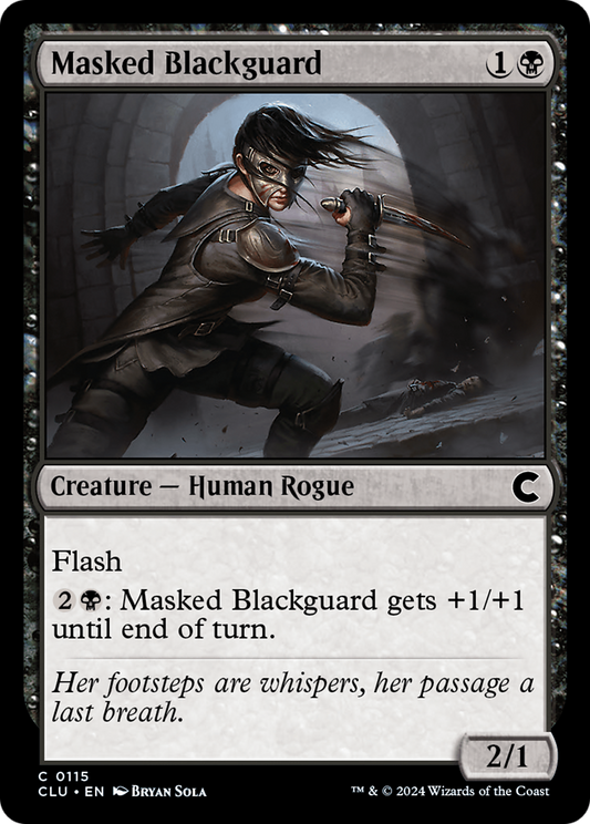 Masked Blackguard (CLU-115) - Ravnica: Clue Edition - Premium MTG Single from Wizards of the Coast - Just $0.25! Shop now at Game Crave Tournament Store